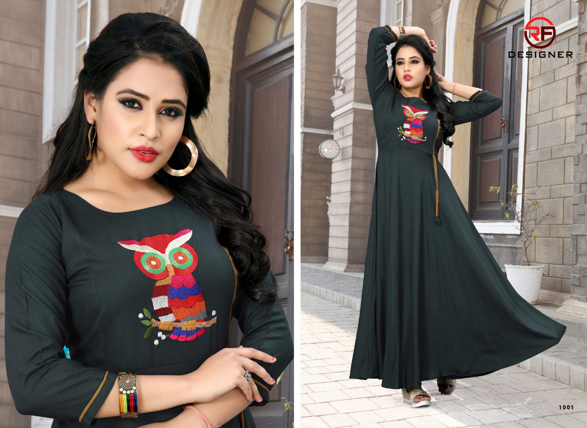 R F Designer Launch Rajwadi Vol-1 Thread Work Plain Kurti R F Designer Launch Rajwadi Vol-1 Thread Work Plain Kurti